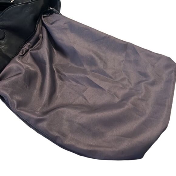 The Sak Sycamore Black Leather Messenger Tote Crossbody - Picture 8 of 12